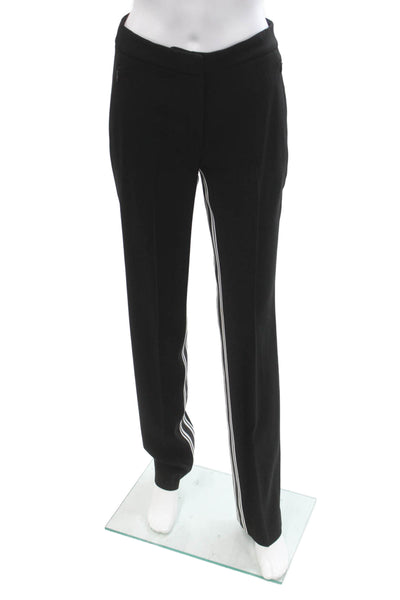 Elie Tahari Womens Black Striped Dress Pants Size S