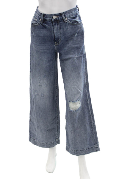 Habitual Women 90s Wide-Leg High Rise Dark Blue Cotton Jeans Size 26