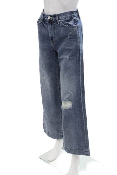 Habitual Women 90s Wide-Leg High Rise Dark Blue Cotton Jeans Size 26