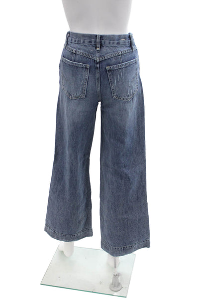 Habitual Women 90s Wide-Leg High Rise Dark Blue Cotton Jeans Size 26
