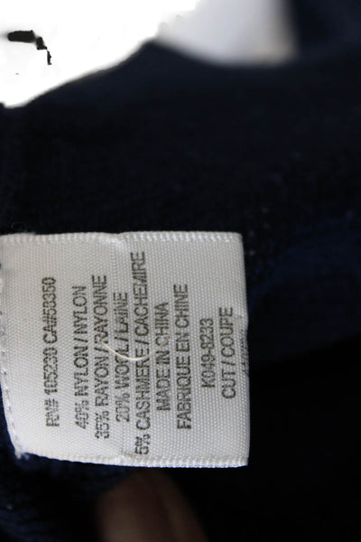 Joie Womens Dark Blue 100% Cashmere Crewneck Pullover Sweater Long Sleeve Size S