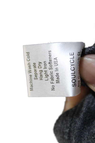 Soul Cycle Womens Pullover Sweatshirt Dark Gray Graphic Crewneck Size XS