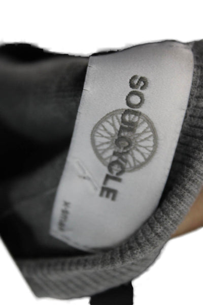 Soul Cycle Unisex Gray Pullover Sweater Graphic Print Long Sleeve Size XS