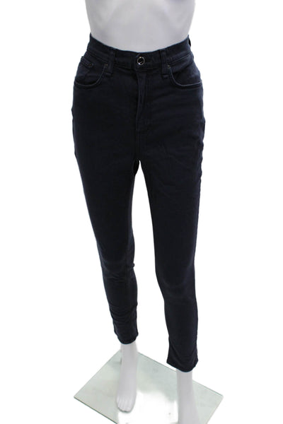 Rag & Bone Women Cropped Ankle Dark Blue Pants Button Size 30