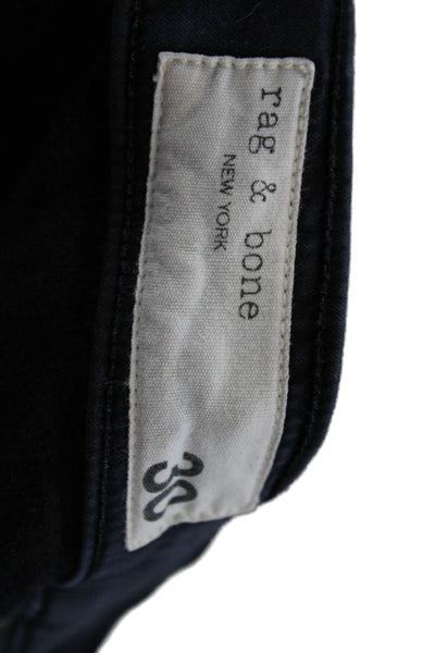 Rag & Bone Women Cropped Ankle Dark Blue Pants Button Size 30