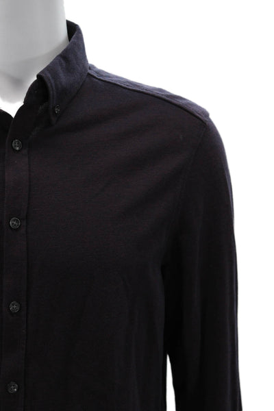 Charles Tyrwhitt Mens Cotton Long Sleeve Button-Down Shirt Red Size L