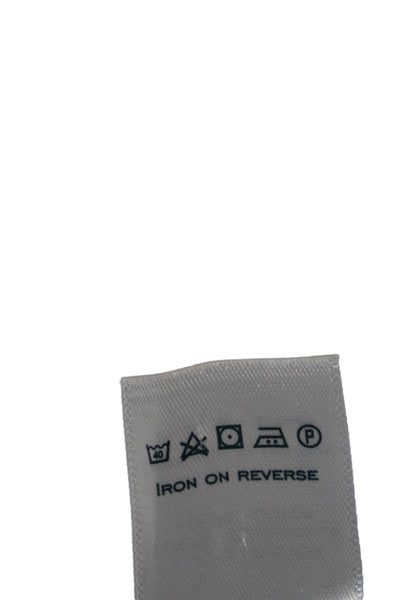 Charles Tyrwhitt Mens Cotton Long Sleeve Button-Down Shirt Red Size L