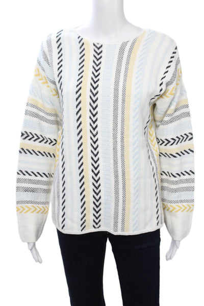 Coco Y Club Unisex Pullover Sweaters Black Cotton Herringbone Aztec Size L