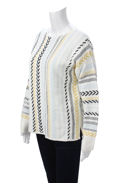 Coco Y Club Unisex Pullover Sweaters Black Cotton Herringbone Aztec Size L