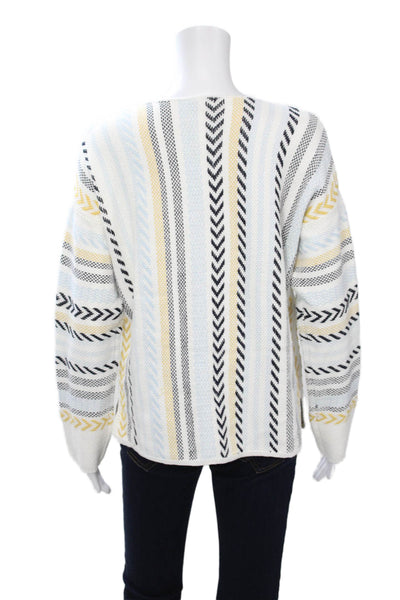 Coco Y Club Unisex Pullover Sweaters Black Cotton Herringbone Aztec Size L