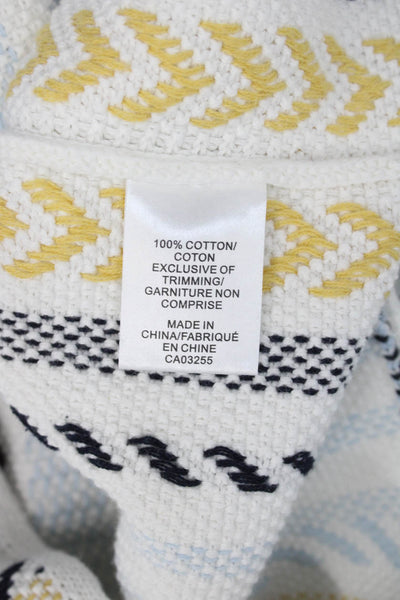 Coco Y Club Unisex Pullover Sweaters Black Cotton Herringbone Aztec Size L