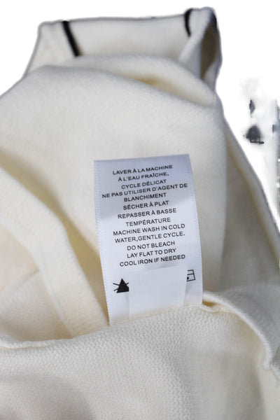 Renuar Women Basic White Cotton Stretch Tank Sleeveless Round Neck Size XL