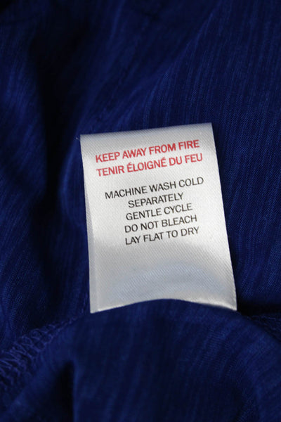 Isle By Melis Kozan Women Shift Dress Blue 3/4 Sleeve Knee Length Size S