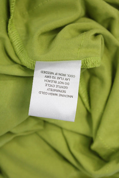 Isle Womens Shift Dress Long Sleeve Round Neck Green Size S