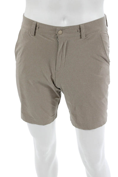 Vineyard Vines Mens Beige Chino Shorts Polyester Spandex Size 28