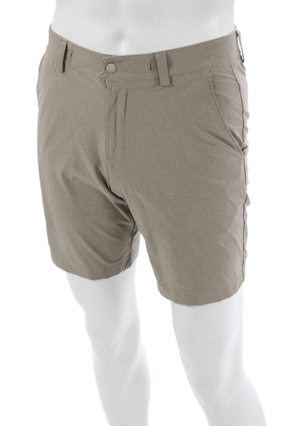 Vineyard Vines Mens Beige Chino Shorts Polyester Spandex Size 28