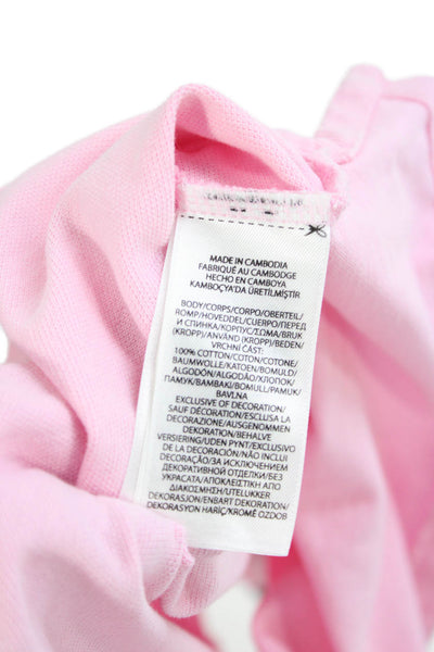 Polo Ralph Lauren Boys Short Sleeve Collared Logo Knit Polo Shirt Pink 14-16