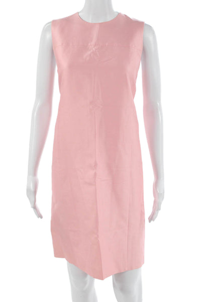 Ralph Lauren Black Label Women Shift Dress Pink Sleeveless Round Neck Size 4