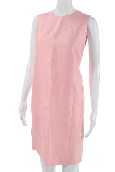 Ralph Lauren Black Label Women Shift Dress Pink Sleeveless Round Neck Size 4