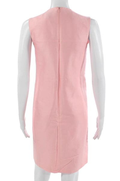 Ralph Lauren Black Label Women Shift Dress Pink Sleeveless Round Neck Size 4