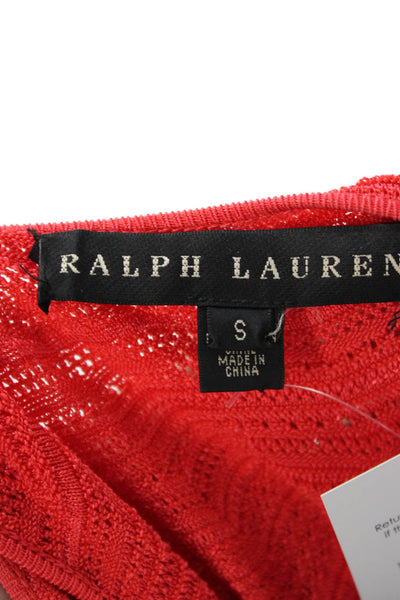Ralph Lauren Black Label Women Fit & Flare Tank Dress Red Size S