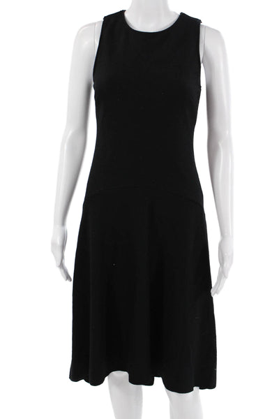 Banana Republic Womens A-Line Tank Dress Black 100% Wool Sleeveless Size 0