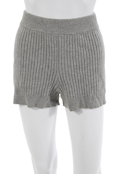 Aqua Unisex Sweat Striped Gray Shorts Size XS