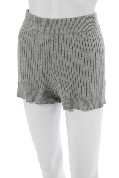 Aqua Unisex Sweat Striped Gray Shorts Size XS