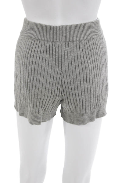 Aqua Unisex Sweat Striped Gray Shorts Size XS