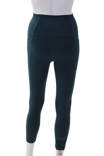 Carbon 38 Womens Ankle Leggings Dark Blue Polyester Elastane Size S