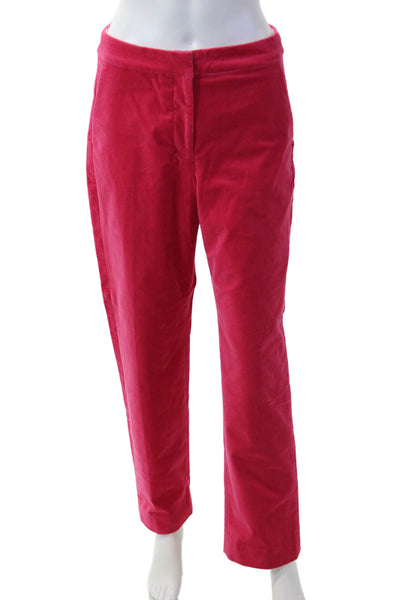 J Crew Women Chino Dress Pants Red Cotton Stretch Size 2