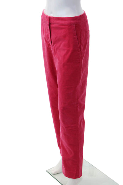 J Crew Women Chino Dress Pants Red Cotton Stretch Size 2