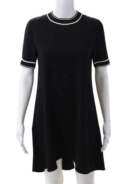 Rag & Bone Womens Shift T-Shirt Dress Black Crew Neck Short Sleeve Size 2XS