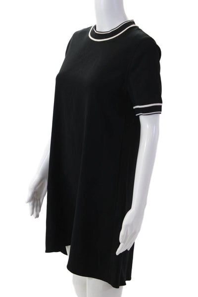 Rag & Bone Womens Shift T-Shirt Dress Black Crew Neck Short Sleeve Size 2XS