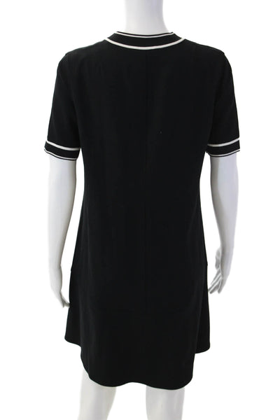 Rag & Bone Womens Shift T-Shirt Dress Black Crew Neck Short Sleeve Size 2XS
