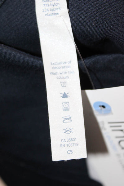 Lululemon Women Dark Blue Ankle Leggings Drawstring Tencel Size 2