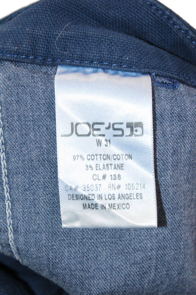 Joes Mens Chino Shorts Dark Blue Cotton Stretch Size 31