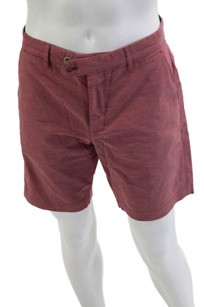 Ted Baker London Mens Chino Shorts Red Cotton Size 32