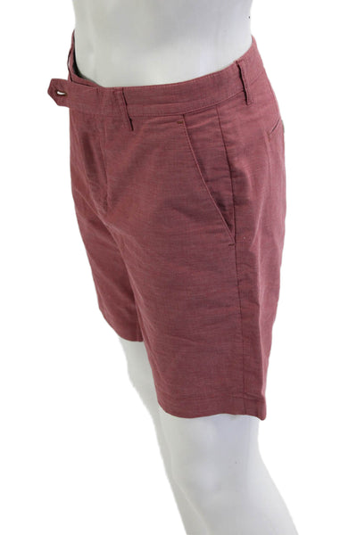 Ted Baker London Mens Chino Shorts Red Cotton Size 32