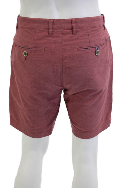 Ted Baker London Mens Chino Shorts Red Cotton Size 32