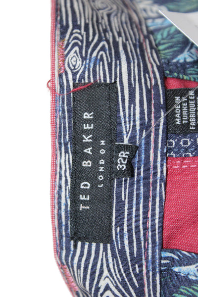 Ted Baker London Mens Chino Shorts Red Cotton Size 32