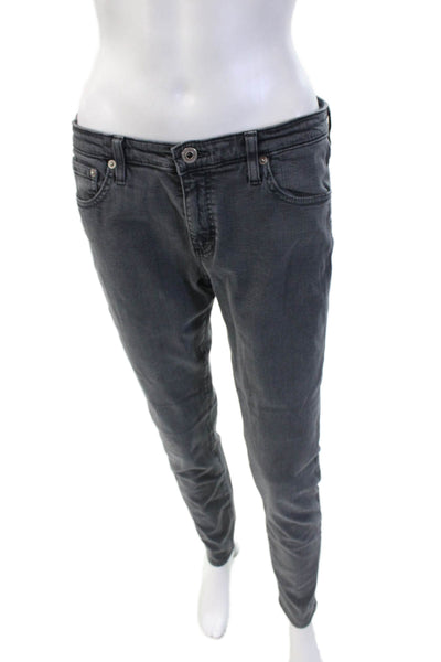 AG Unisex Skinny Mid Rise Dark Gray Jeans Size 31