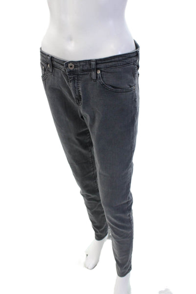 AG Unisex Skinny Mid Rise Dark Gray Jeans Size 31