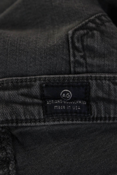 AG Unisex Skinny Mid Rise Dark Gray Jeans Size 31
