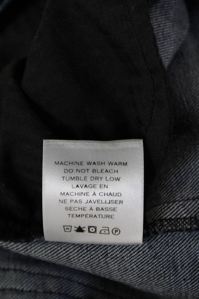 Charlotte Brody Womens Dark Blue Cropped Flared High Waist Jeans Size 30