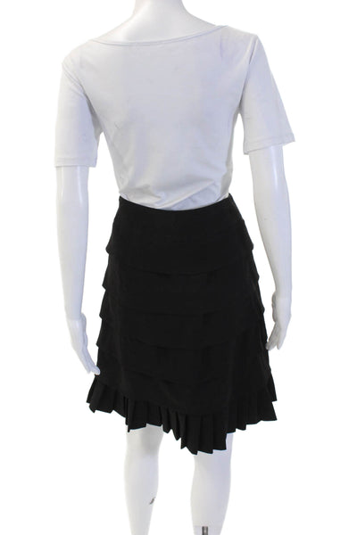 Sandro Womens Pleated Black Skirt Size 8