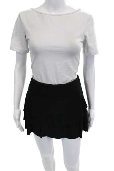Miraclesuit Womens Black Skater Mini Skort Size 14
