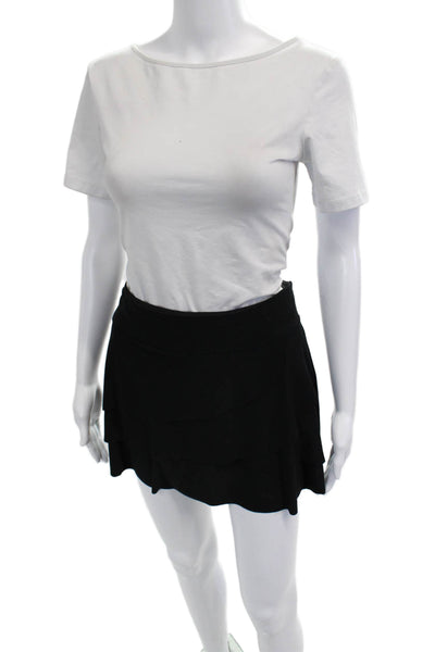 Miraclesuit Womens Black Skater Mini Skort Size 14