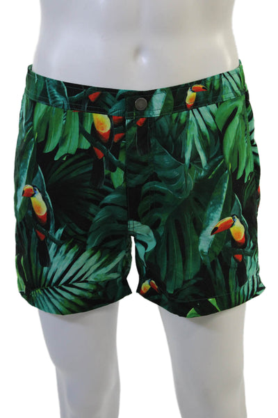 ONIA Mens Green Polyester Shorts Size M