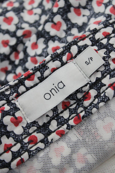 ONIA Unisex Floral Nylon Button Shorts Size S